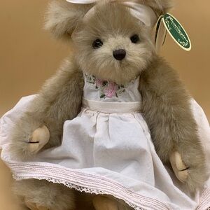 Bearington Collection Bear Rosalie1563  Jointed Arms And Legs 12 In Tall
